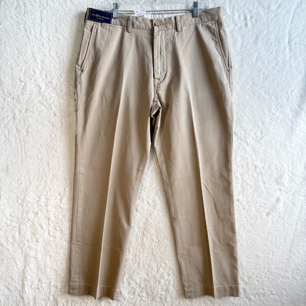 Polo Ralph Lauren Chino Pants Men’s 36x30 Hudson Tan Classic Fit Cotton NEW